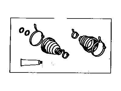 Toyota 04438-33021 Boot Kit,  Front Drive Shaft,  In & Outboard,  LH