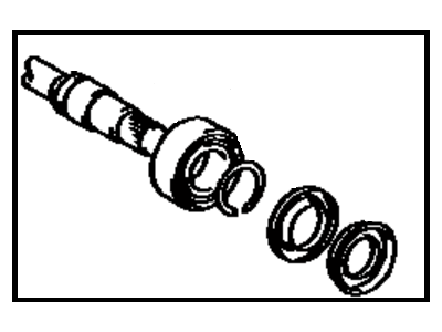 Toyota 43049-06010 Shaft Sub-Assembly, Front Drive Flange