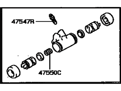 2000 Toyota Camry Wheel Cylinder - 47570-33010