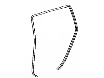 Toyota 62331-48040-B0 Weatherstrip,  Rear Door Opening Trim,  RH