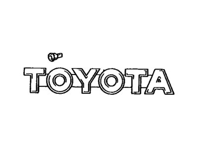 Toyota 75311-90K00 Emblem, Radiator Grille (Or Front Panel)