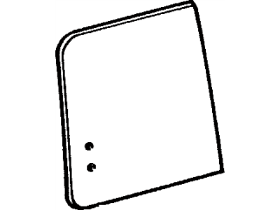 Toyota 62711-90K02 Glass, Side Window, Front (For Slide Type)