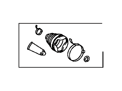 Toyota 04438-20140 Boot Kit,  Front Drive Shaft Inboard Joint,  RH