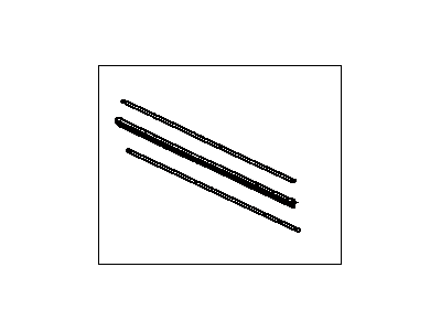 Toyota 85213-14300 Rubber,  Wiper Blade,  RH