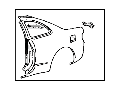 Toyota 61602-2D360 Panel,  Quarter,  LH