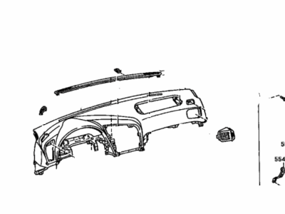 Toyota 55401-20690-C0 Instrument Panel