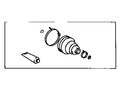 Toyota 04438-20121 Boot Kit,  Front Drive Shaft Inboard Joint,  RH
