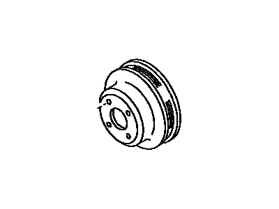 Toyota 16371-15070 Pulley,  Fan