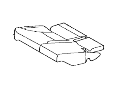 Toyota 71075-AN020-C0 Cover Sub-Assy,  Rear Seat Cushion,  RH