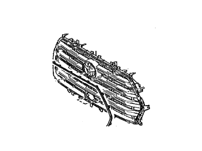 Toyota 53101-AN010 Grille Sub-Assy,  Radiator