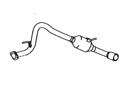 Toyota 17430-F4010 Pipe Assy,  Exhaust,  Tail