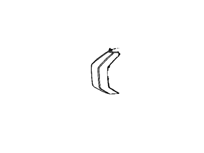 Toyota 52713-0C070 Moulding,  Front Bumper Side,  LH