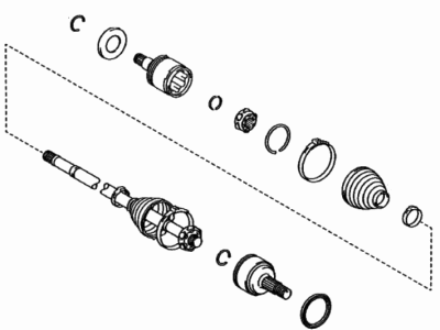 Toyota Tundra Axle Shaft - 43420-0C010