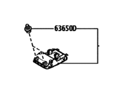 Toyota 63650-0C580-C0 Box Assy,  Roof Console