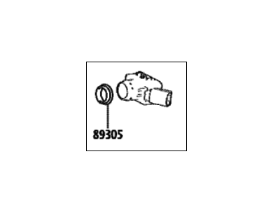 Toyota 89341-60060-A1 Sensor,  Ultrasonic,  Front Corner