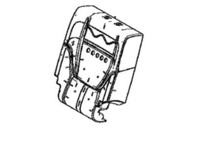 Toyota 71652-0C200 Pad,  Rear Seat Back,  LH