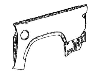 Toyota 65600-0C250 Panel Assy,  Rear Body Side,  LH