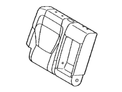 Toyota 71077-AN010-C1 Cover Sub-Assy,  Rear Seat Back,  RH