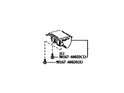 Toyota 55620-0C040-C1 Holder Sub-Assy,  Instrument Panel Cup