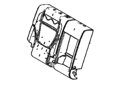 Toyota 71651-0C240 Pad,  Rear Seat Back,  RH