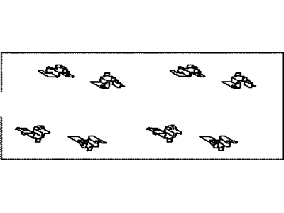 Toyota 04947-47030 Brake Pads Hardware Kit