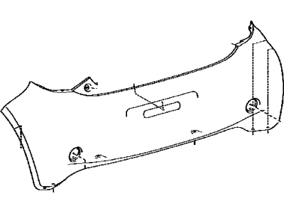 Toyota 52159-52917 Cover,  Rear Bumper