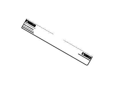 Toyota 28897-10010 Plate, Battery Caution