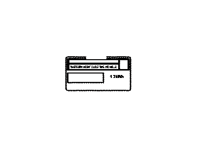 Toyota G9276-74010 Label, EV Battery Name