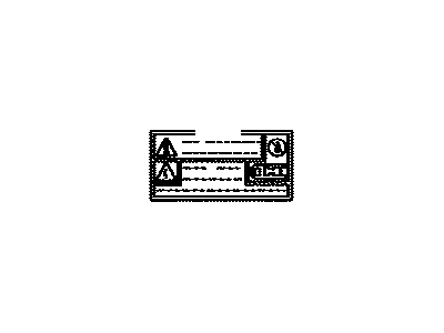 Toyota 82685-76010 Main Battery Caution Plate,  NO.1