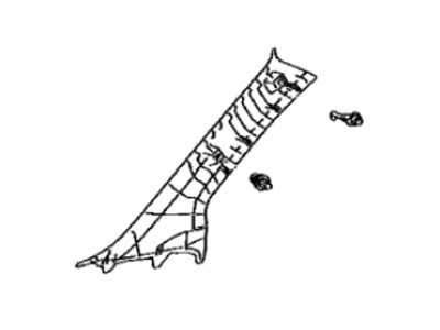 Toyota 62212-74030-C0 Garnish, Front Pillar, Driver Side