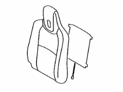 Toyota 71073-74190-C0 Cover, Front Seat Back, Passenger Side(For Separate Type)
