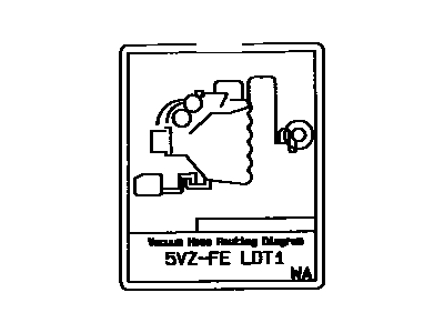 Toyota 17792-62230 Vacuum Diagram
