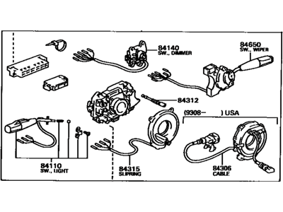 Toyota T100 Turn Signal Switch - 84310-34030