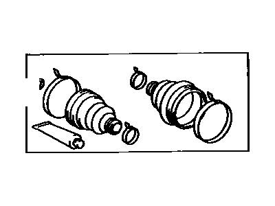 Toyota 04438-35022 Boot Kit,  Front Drive Shaft