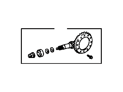 Toyota 41201-80077 Final Gear Kit,  Differential,  Rear