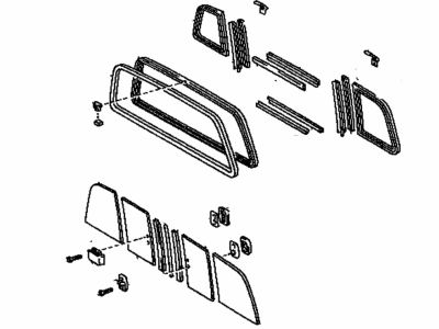 Toyota 64810-34040 Glass Assembly