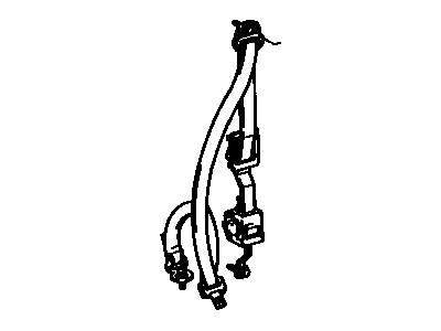 Toyota T100 Seat Belt - 73210-34140-E0