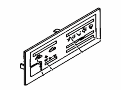 Toyota 55519-34020 Plate,  Heater Control Name