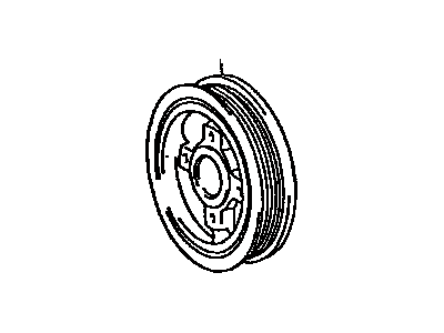 Toyota 13408-75020 Pulley,  Crankshaft