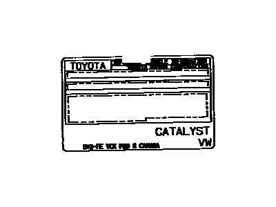 Toyota 11298-62560 Emission Label