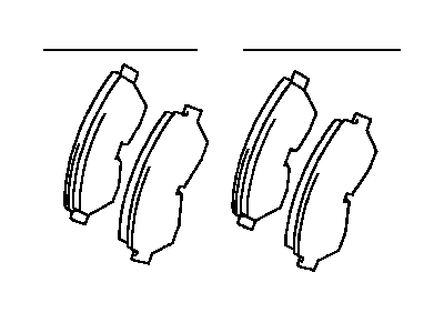 Toyota T100 Brake Pad Set - 04465-34030