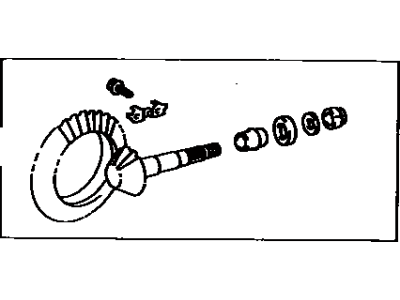 Toyota 41201-39725 Final Gear Kit,  Differential,  Front