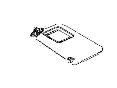 Toyota 74310-0E071-B0 Visor Assy,  RH