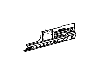 57401-04901 Toyota Member Sub-Assembly, Floor Side, Inner Passenger Side Illustration 1 of 1