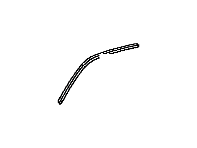 Toyota 62382-04020 Weatherstrip,  Roof Side Rail,  LH