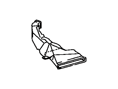 Toyota 87213-04010 Duct, Air, Rear, Driver Side