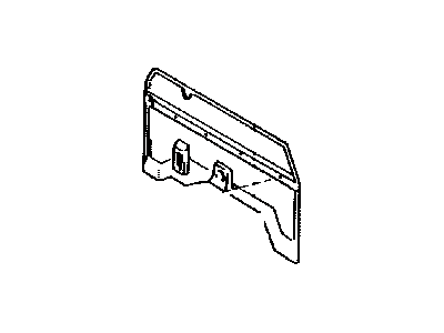 Toyota 64270-89105-02 Back Panel