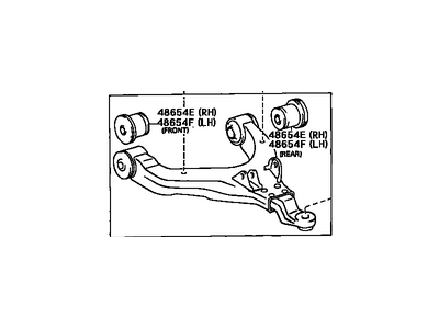 Toyota 48068-04011 Arm Sub-Assembly, Front Suspension, Lower Passenger Side