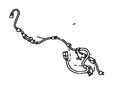 Toyota 89516-35100 Wire, Skid Control Sensor, Rear