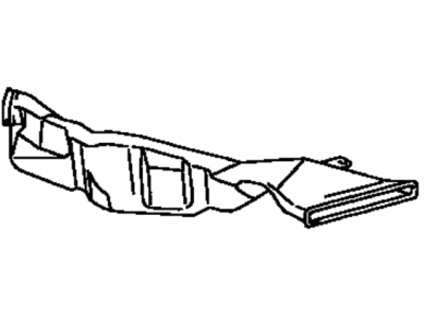 Toyota 87212-04010 Duct, Air, Rear, Passenger Side